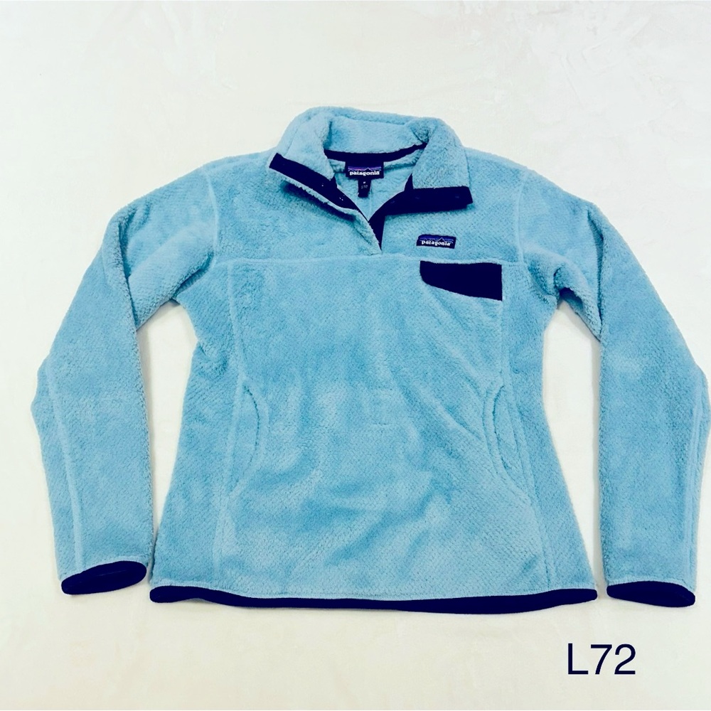 Patagonia Women’s Retool Snap-T Pullover Jacket Sweater Tubular Blue Size M NWT